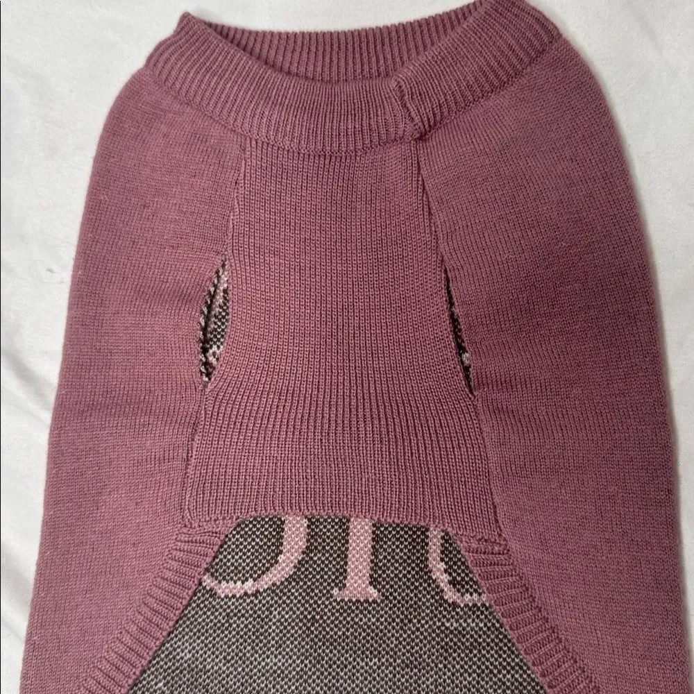 Juicy Couture RARE 100% Wool Y2K Dog Sweater. Size Medium.